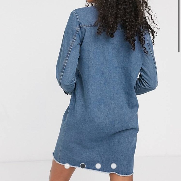 Jacqueline deYong for ASOS oversized blue denim dress size 38 / medium - Picture 2 of 7